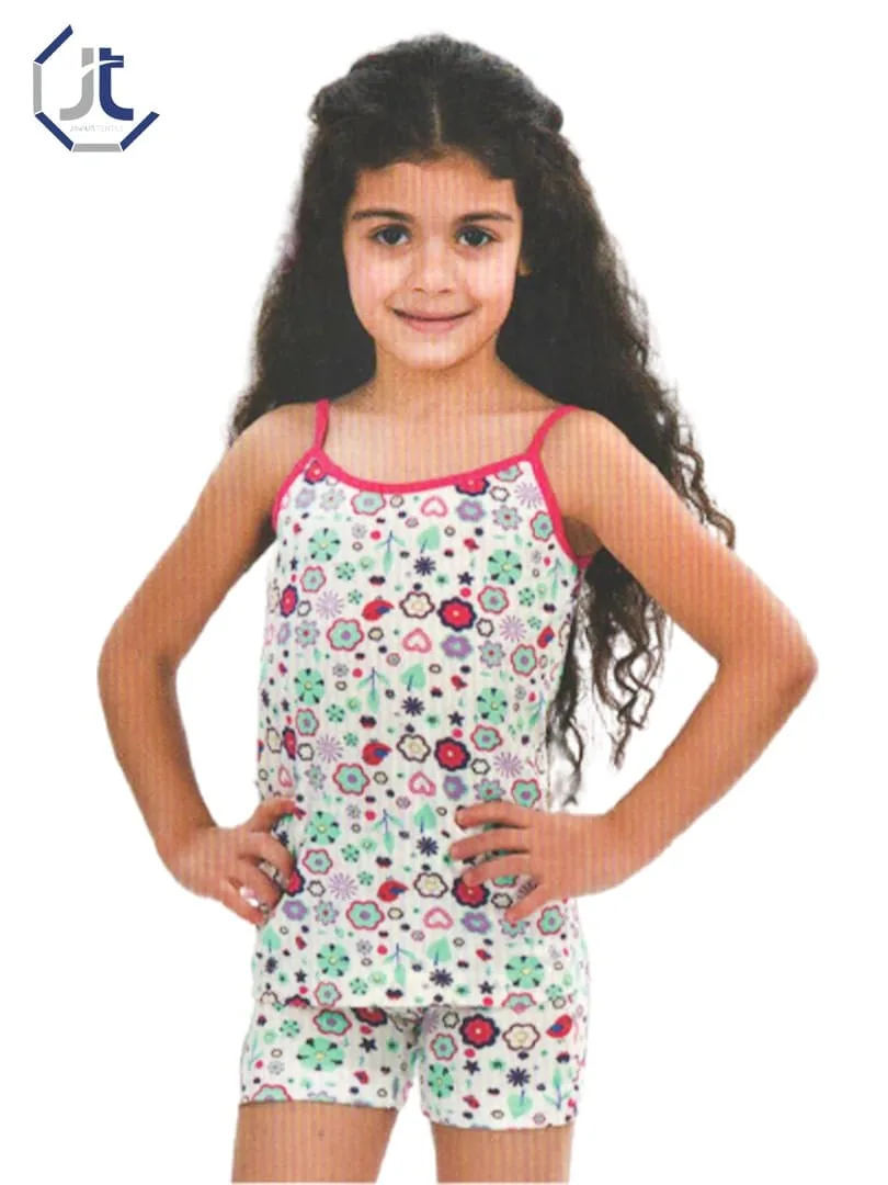 T-shirt With Thin Shoulder Straps For Girls 342